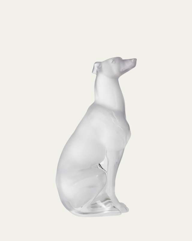 Clear Greyhound Sculpture